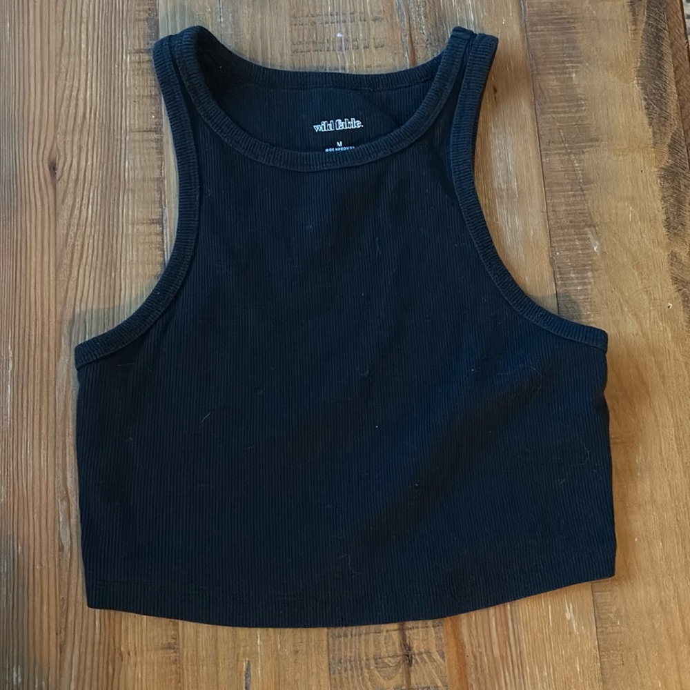Wild fable, medium, black tank top